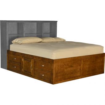 Double High Pedestal w/ 8 Drwrs Beds-Solid-American-Maple-Wood-Bed-PLATFORM-3F-502.jpg