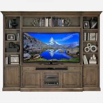 Solid wood entertainment deals console