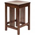 Amish Made Griffin Bar Stool - Wooden Seat
