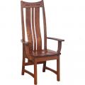 Amish Made Hayworth Dining High Back Arm Chair