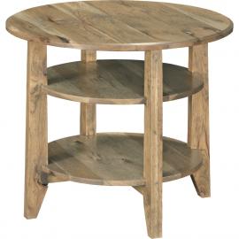 Round End Table With Shelf Round-Side-Table-Solid-American-Rustic-Hickory-Custom-CAMERON-OCC-ES7.jpg